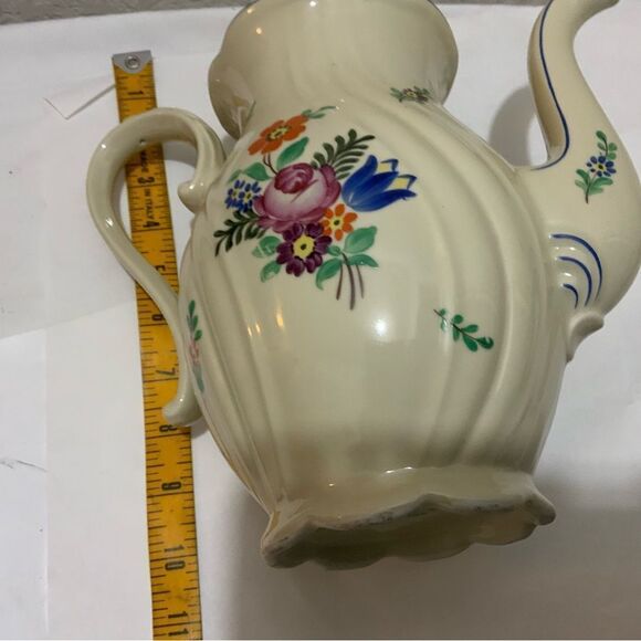 Seltmann Weiden Old Bavaria Porcelain Tea Set Hand Painted Folk Art (7 pcs) - Picture 9 of 16